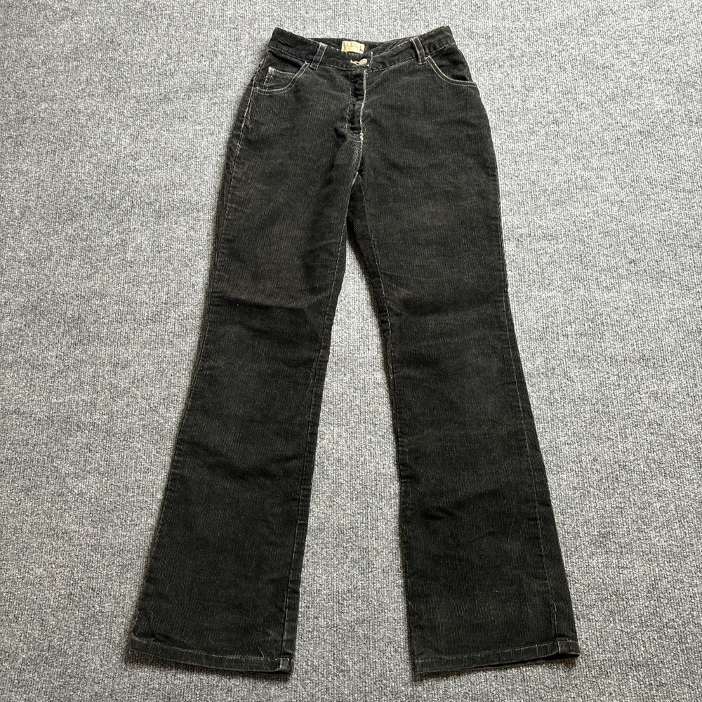 Sybilla Corduroy‎ Pants Women's Size 27 Black Straight Leg High Rise